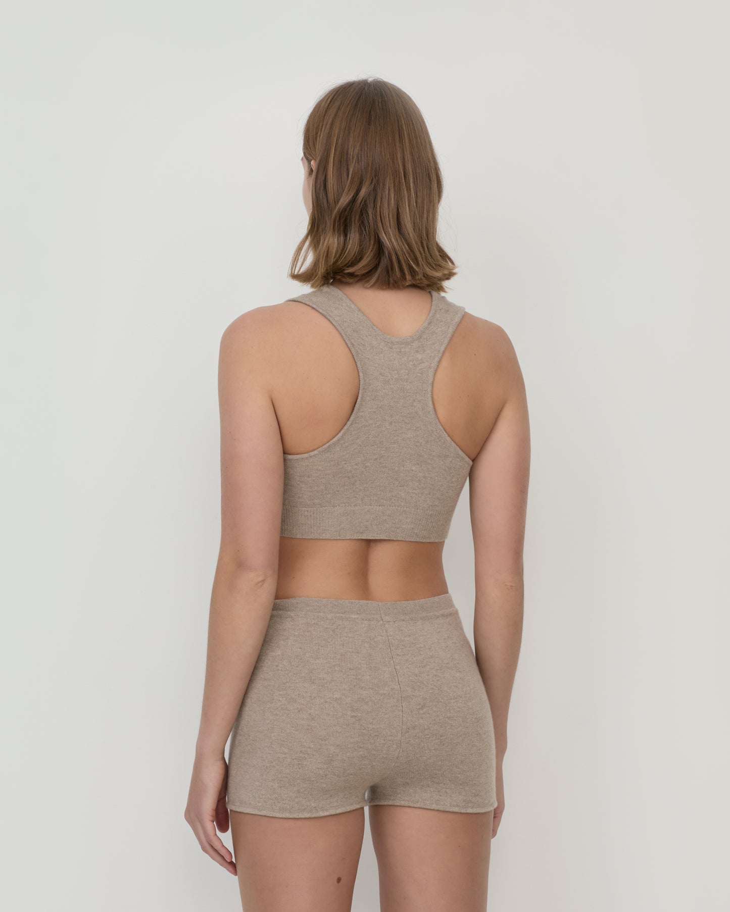 Ada Crop Tank Stone