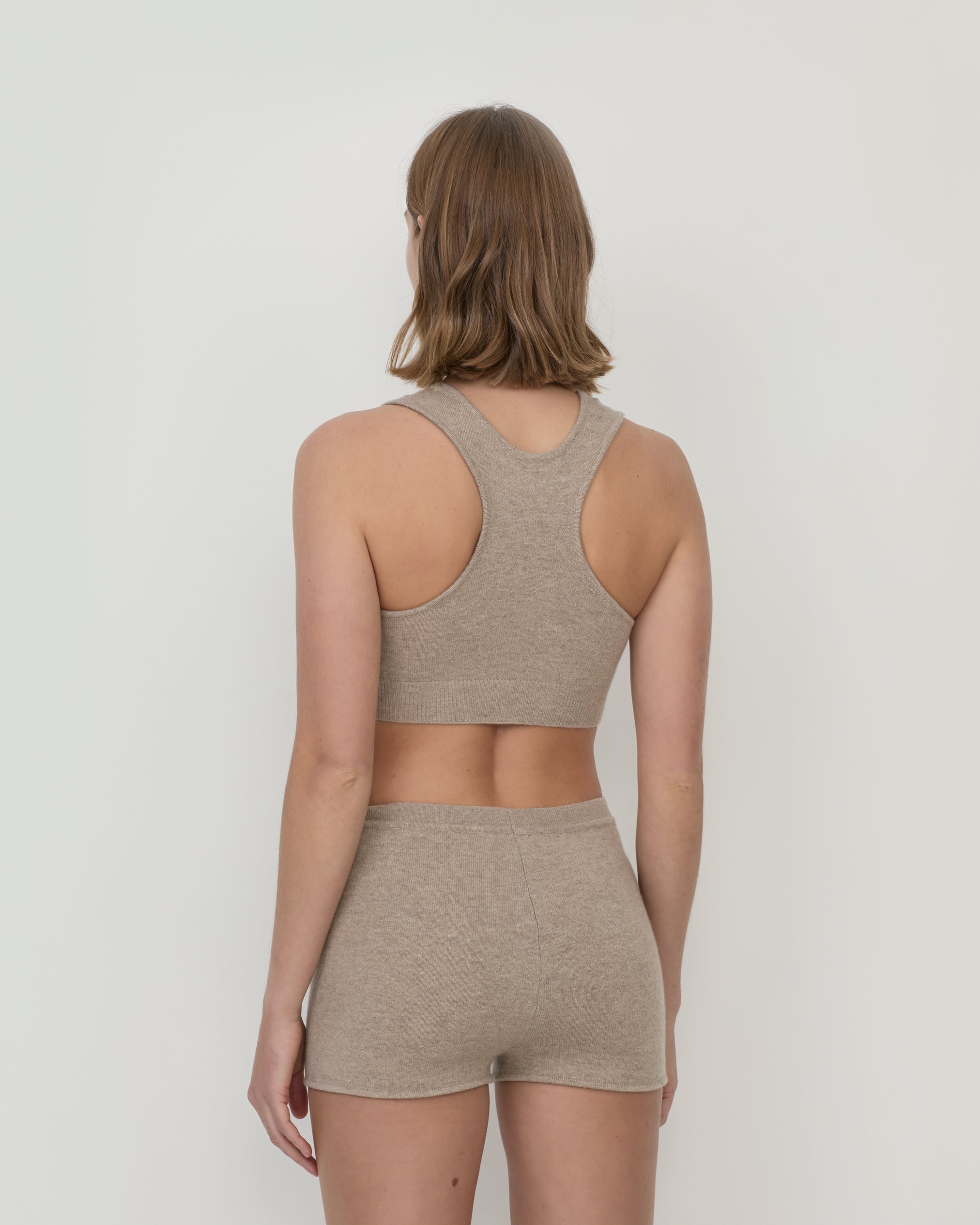 Ada Crop Tank Stone