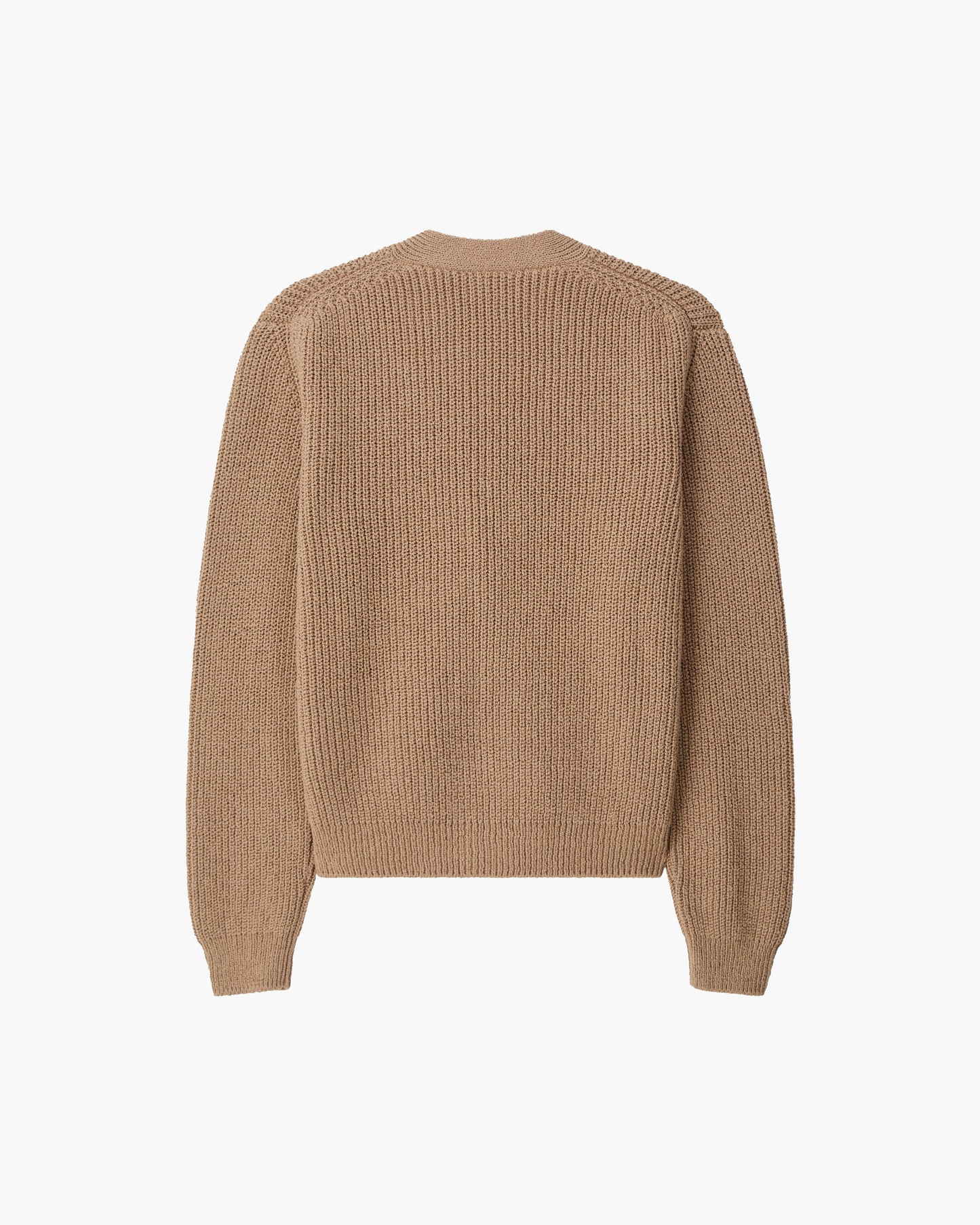Casasola Aurora Knitted Cotton Camel Cardigan - back view
