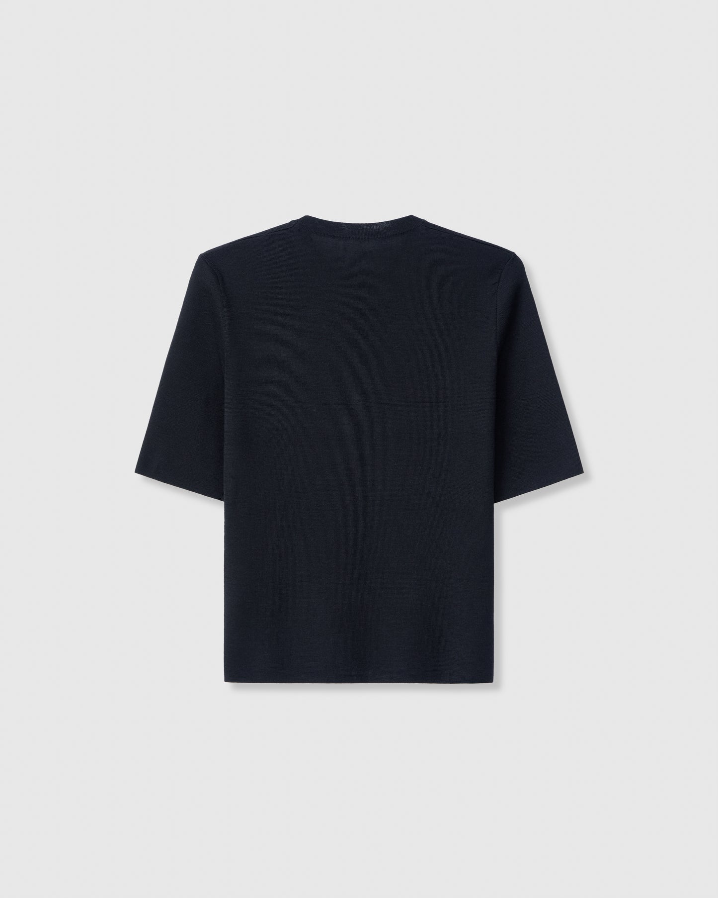 Casasola Eva Knitted Silk Top Black - Back View