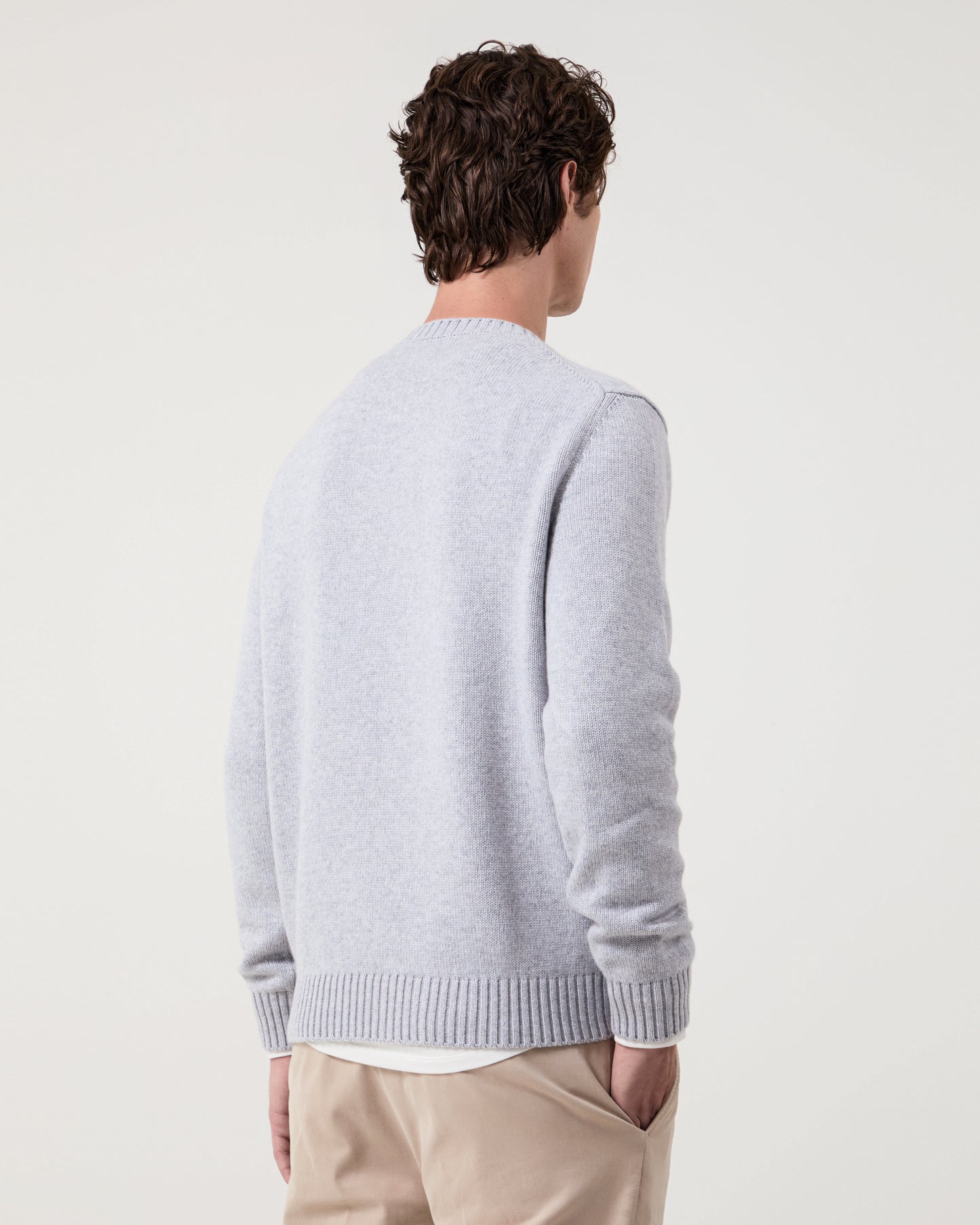 Pino Four-Ply Crew Grey