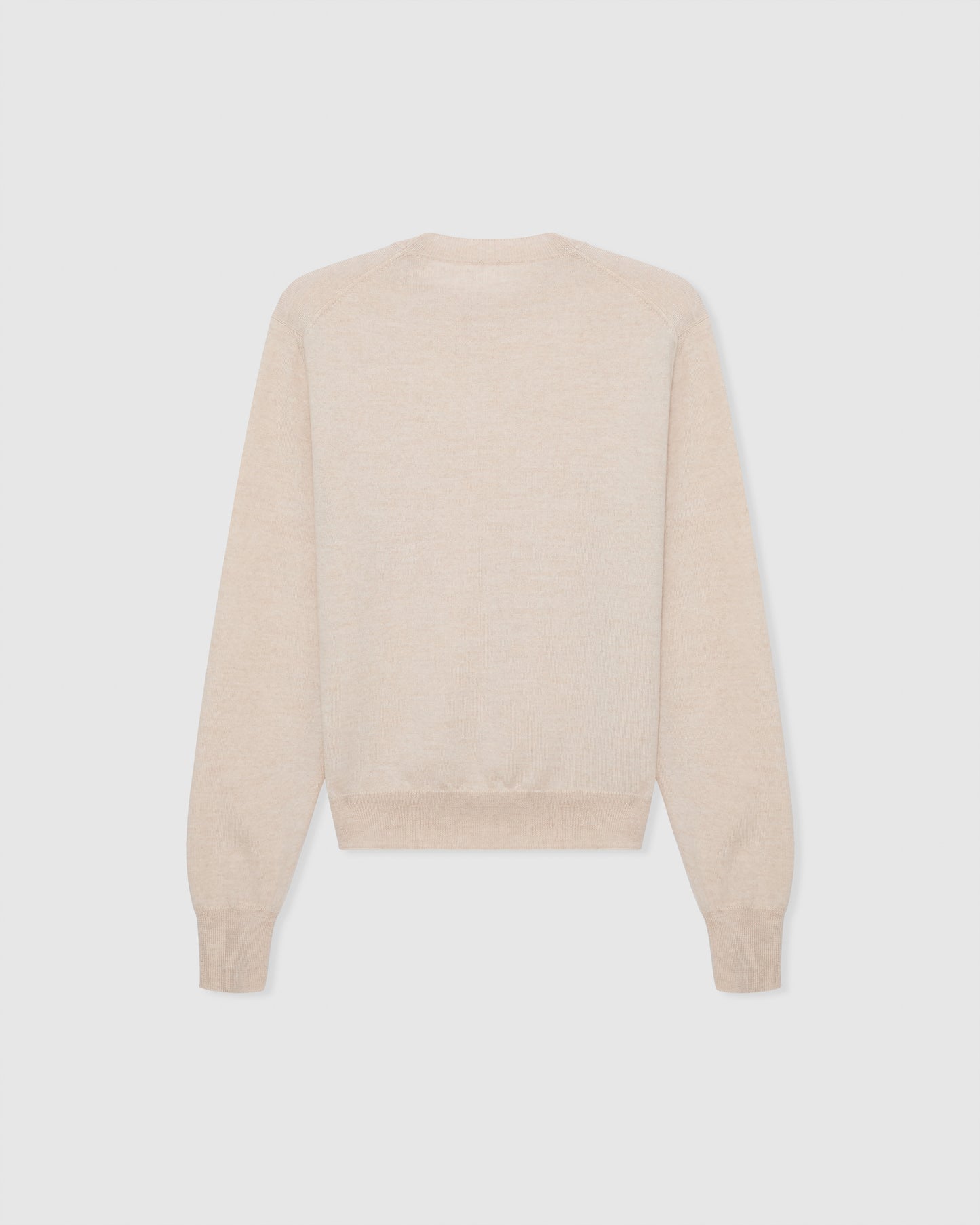 Casasola Pia knitted merino wool white crewneck - back view