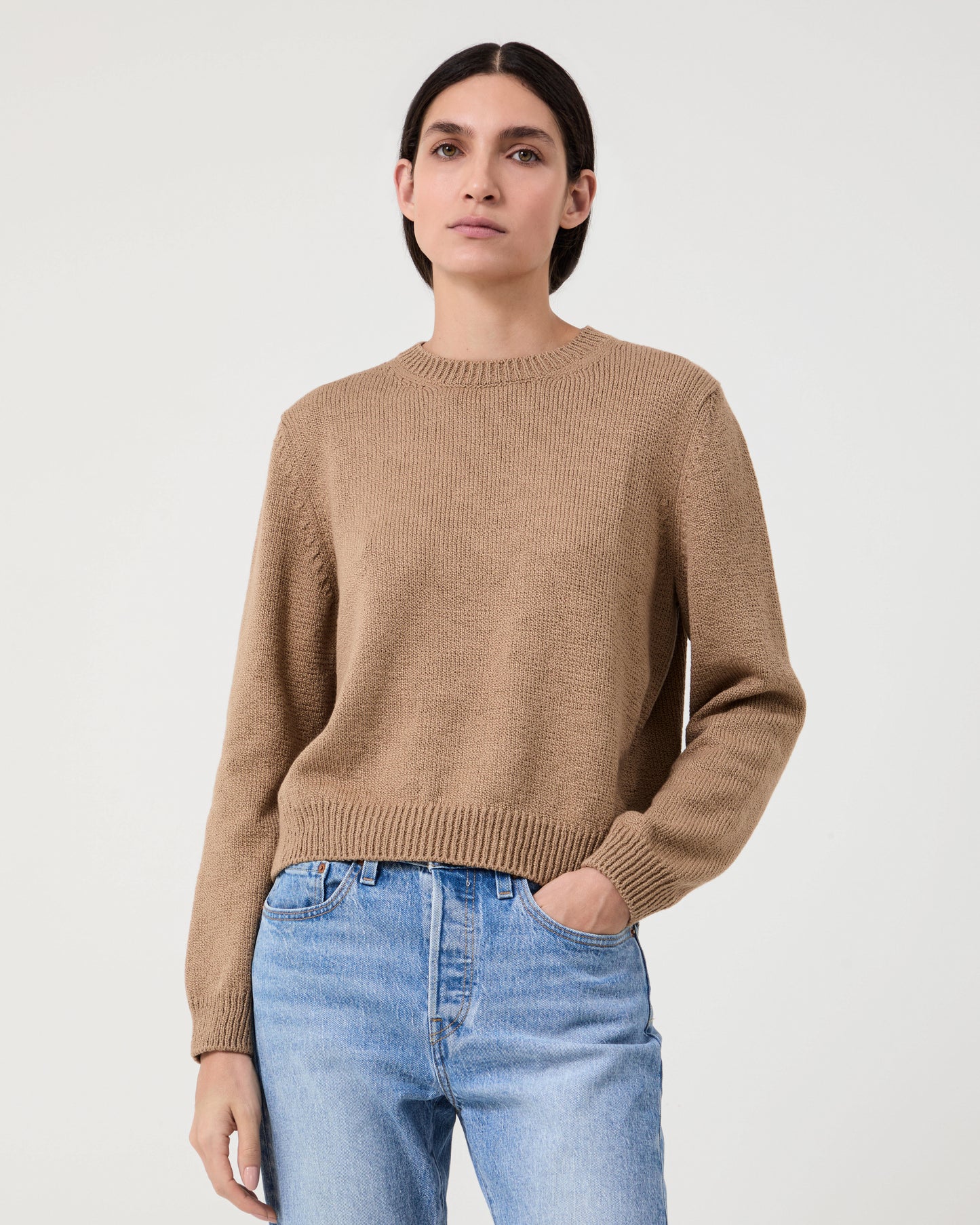 Nina Crewneck Camel