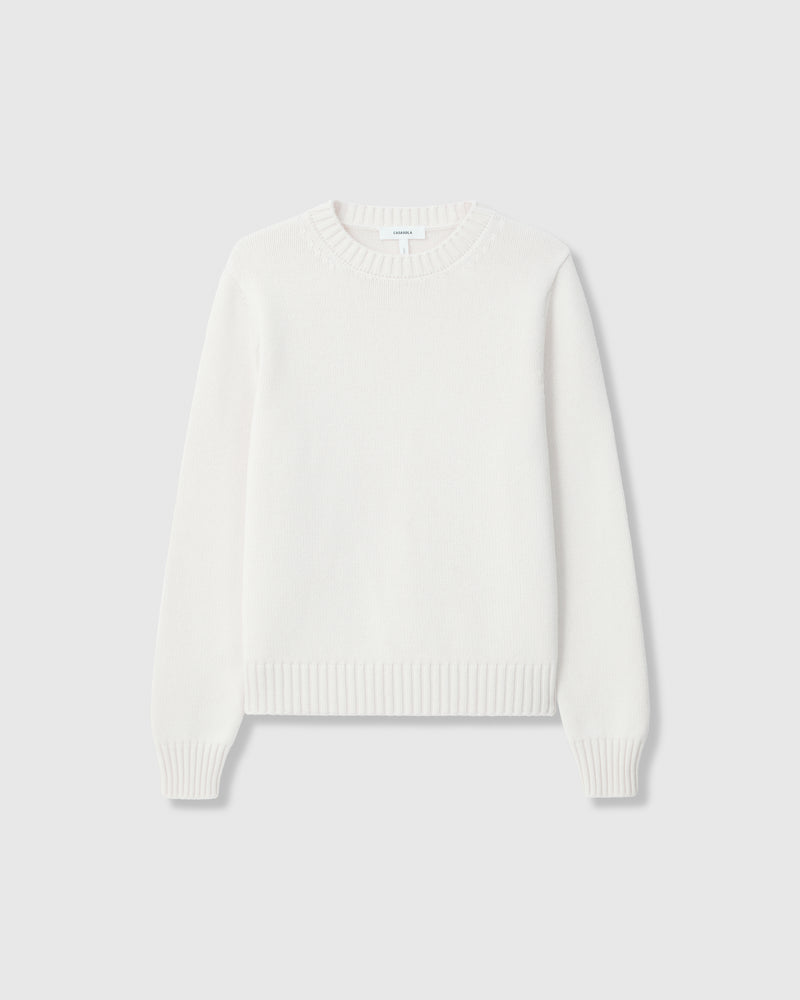 Pina Four-Ply Crew Tapioca