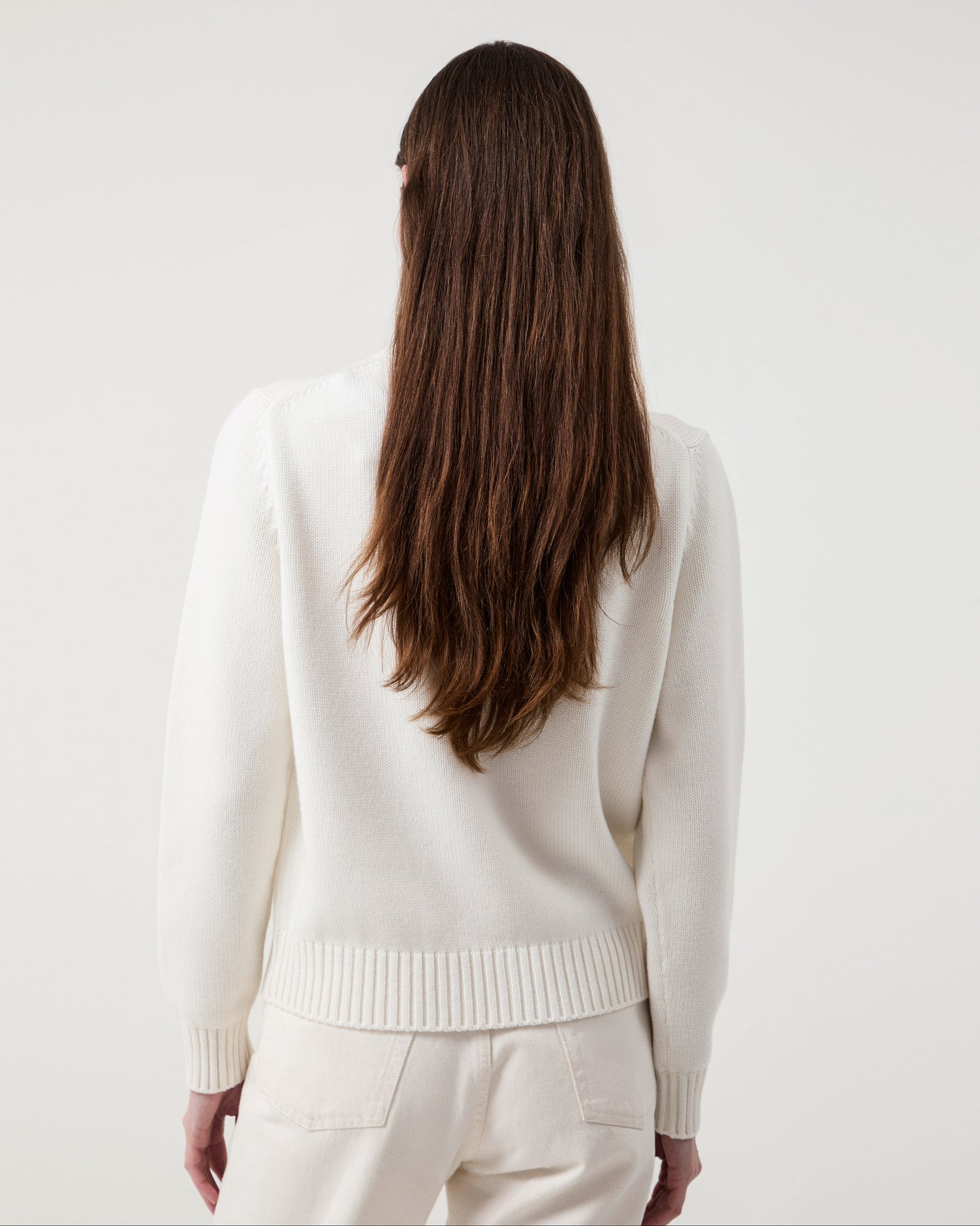 Pina Four-Ply Crew Tapioca