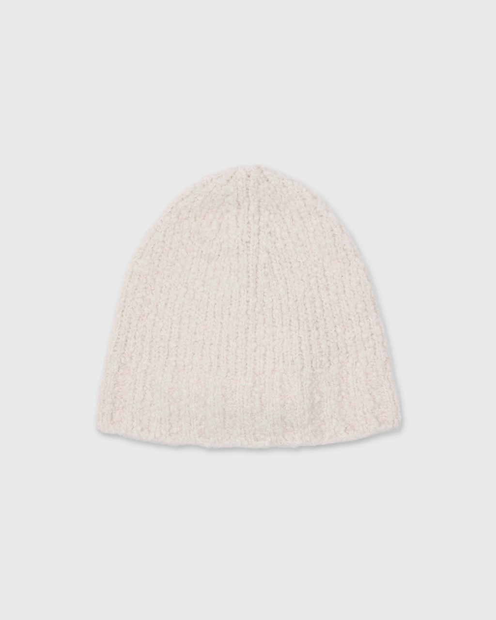 Knitted bouclé cashmere-silk beanie