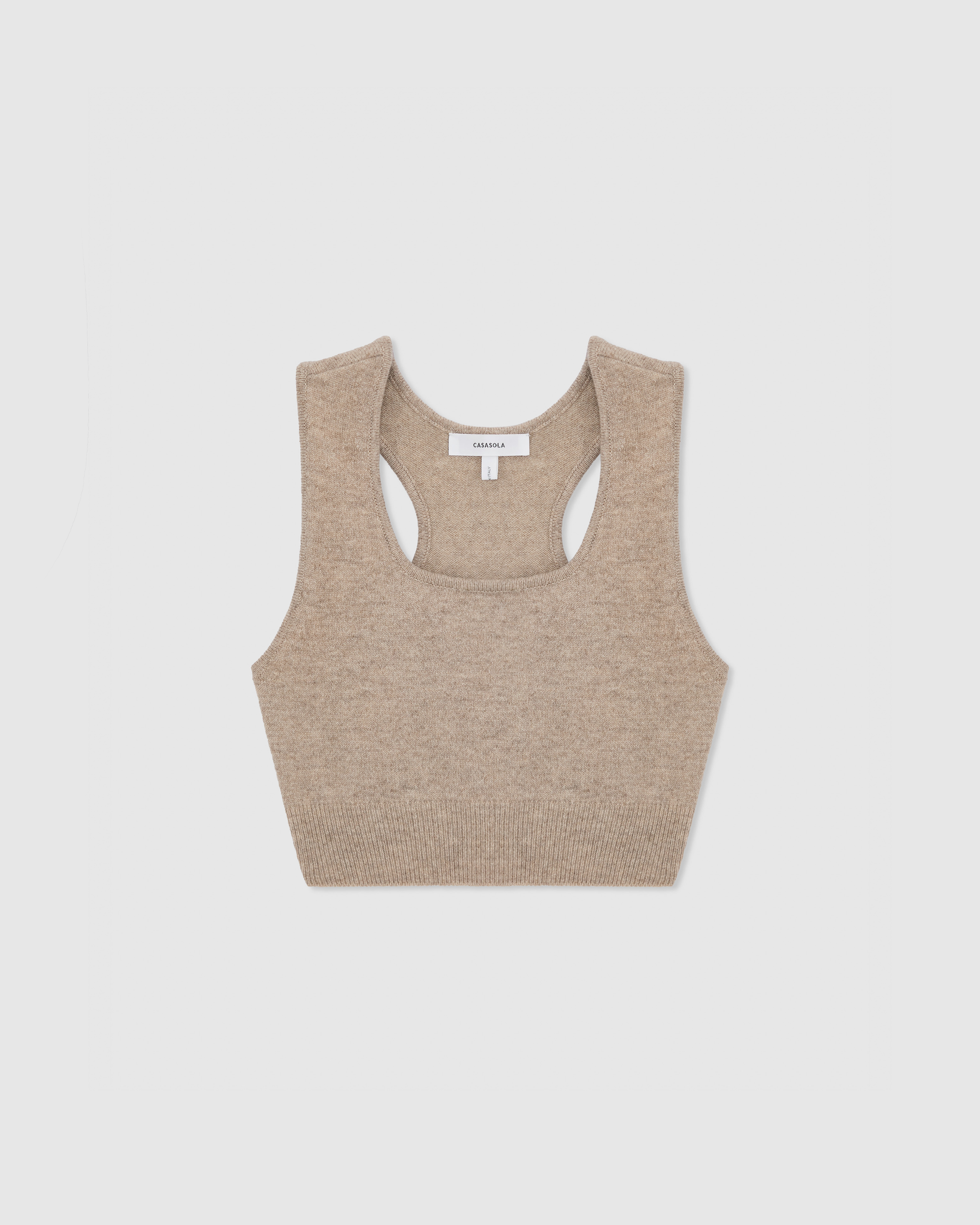 Ada Crop Tank Stone