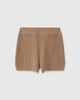 Casasola  Alba knitted cotton camel shorts - back view