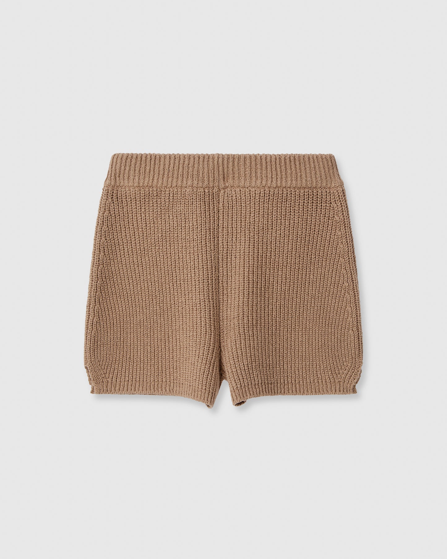 Casasola  Alba knitted cotton camel shorts - back view