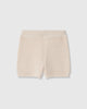 Casasola  Alba knitted cotton white shorts - Front view