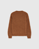 Casasola Orso Cashmere Silk Boucle Brown Crewneck Sweater - back view