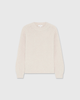Casasola Orso Cashmere Silk Off-White Boucle Crewneck - Front View