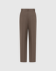 Casasola brown Italian flannel trousers — back view