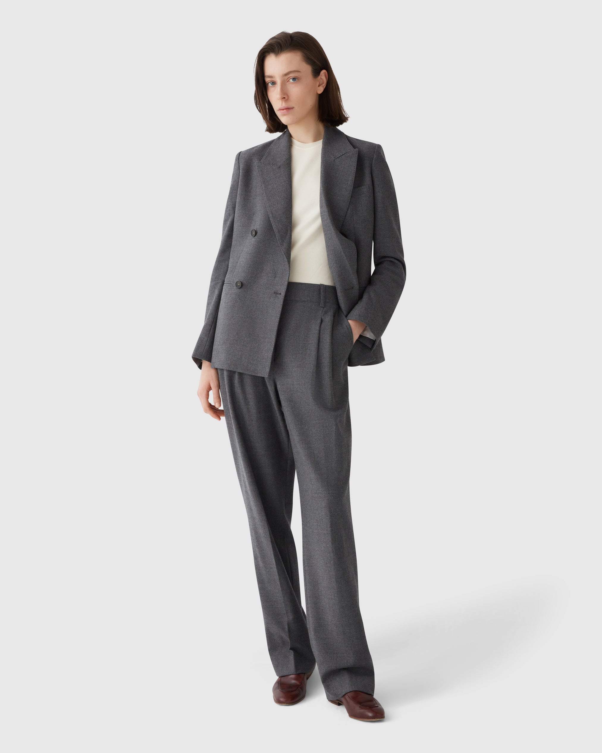 Pitti Flannel Trousers Grey
