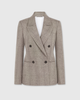 CASASOLA 4x1 double-breasted tweed blazer, made in Italy – front view