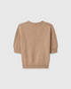 Casasola Celina knitted cotton short-sleeve crewneck camel - back view