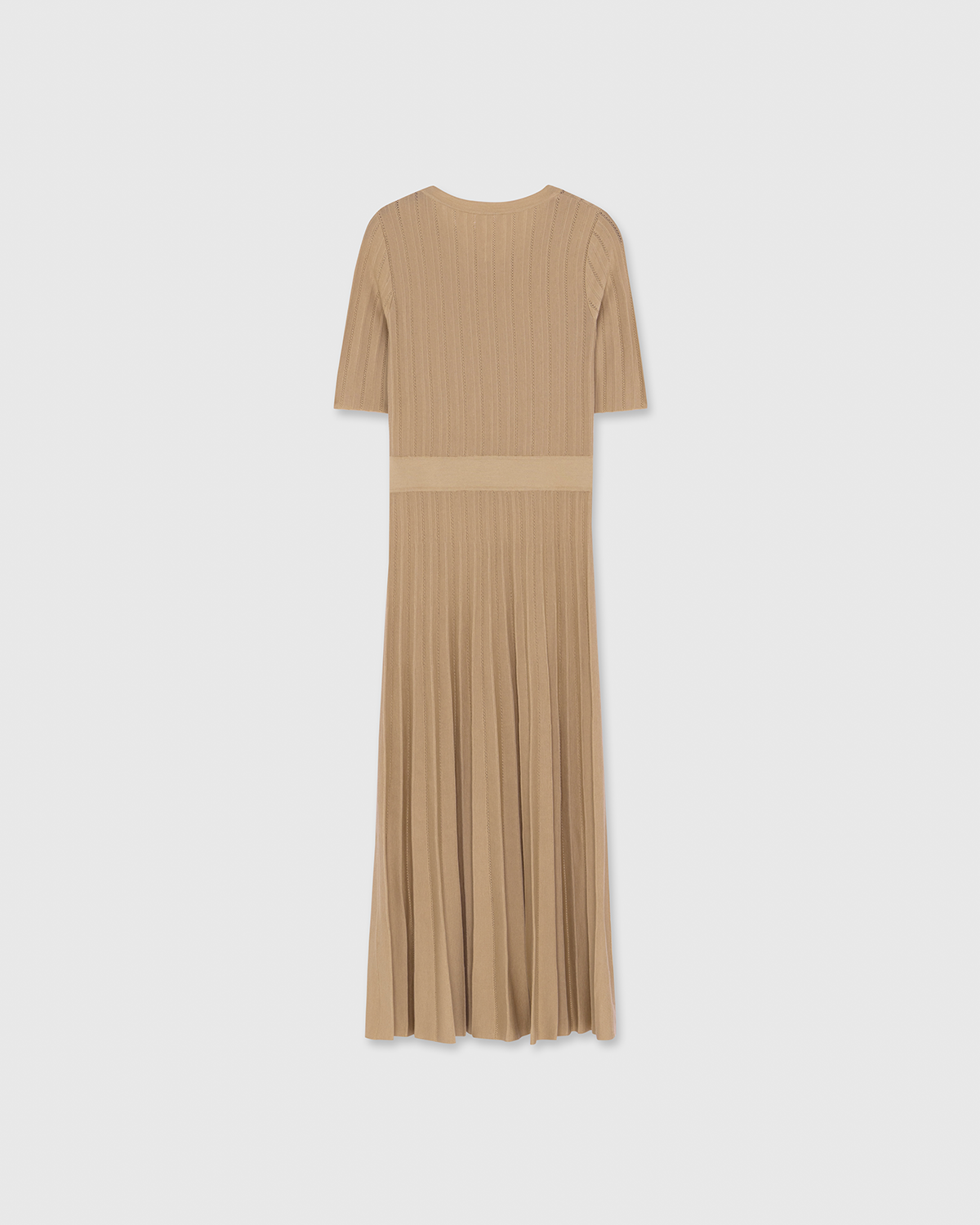 Annamaria Pointelle Dress Camel