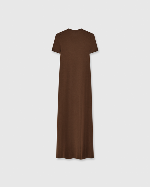 Georgia Compact Dress Brown