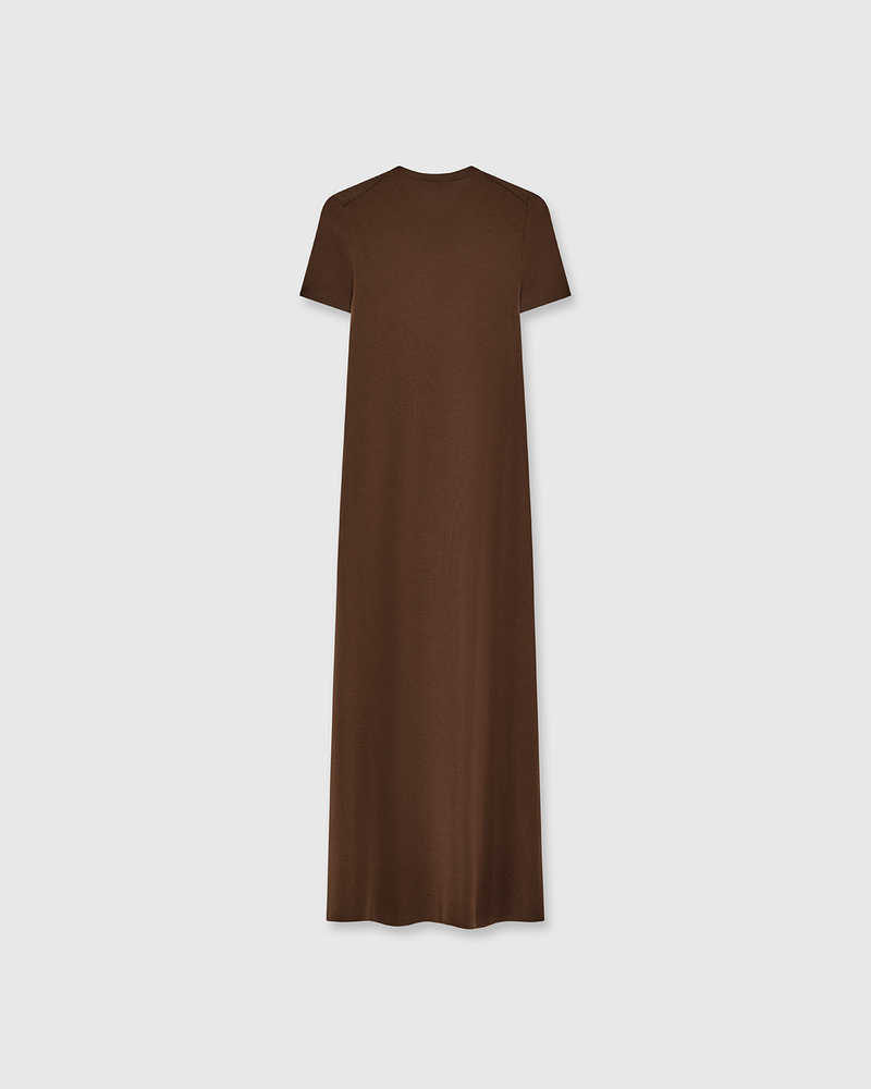 Georgia Compact Dress Brown