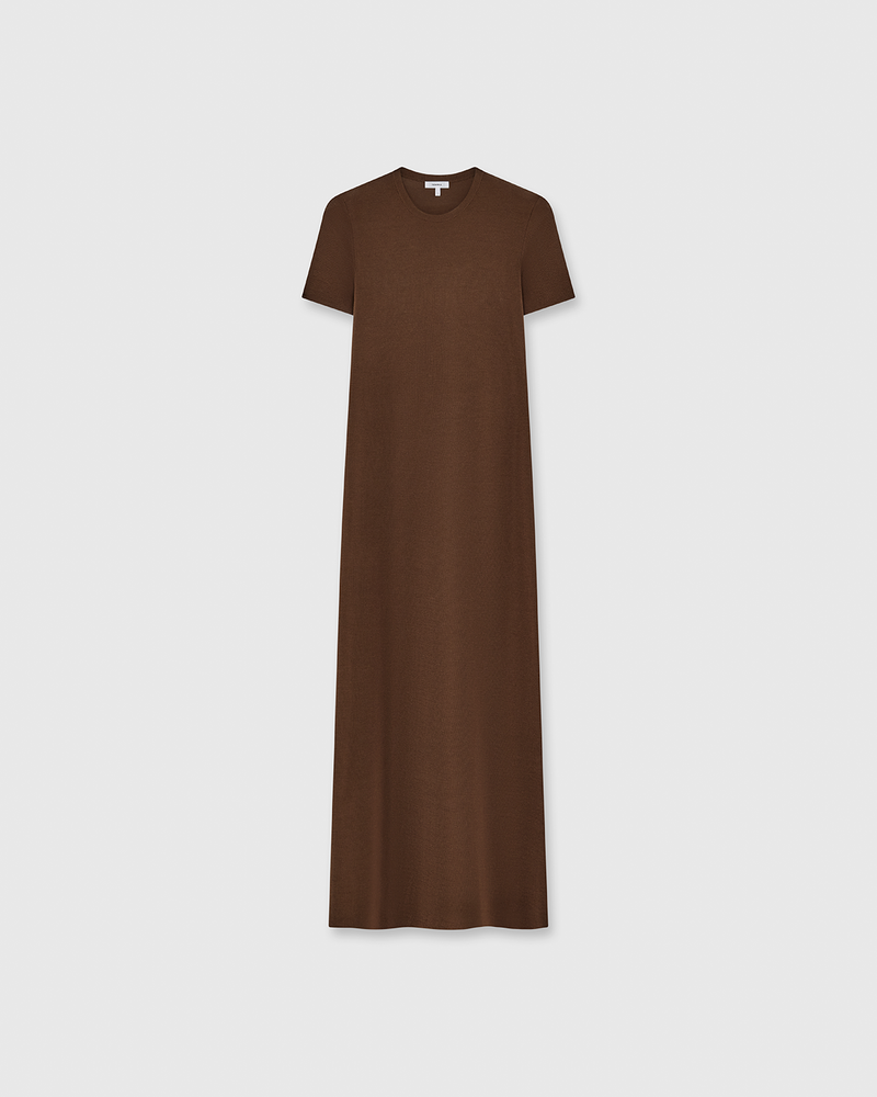Georgia Compact Dress Brown