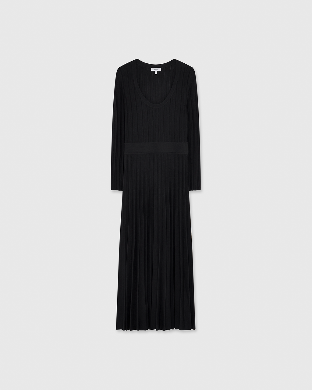 Maria-Carla Pointelle Dress Black