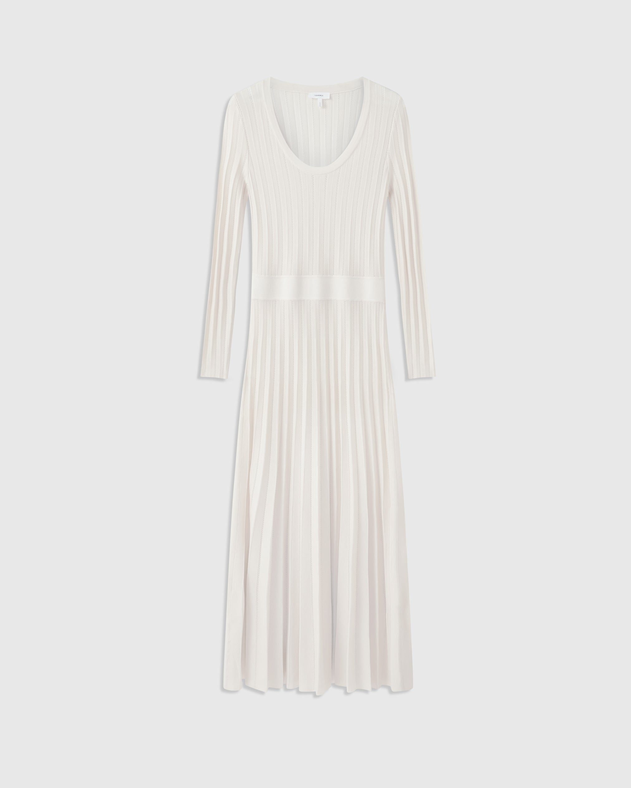 Mariacarla Pointelle Dress Ivory