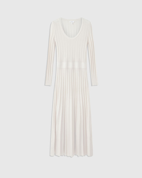 Mariacarla Pointelle Dress Ivory