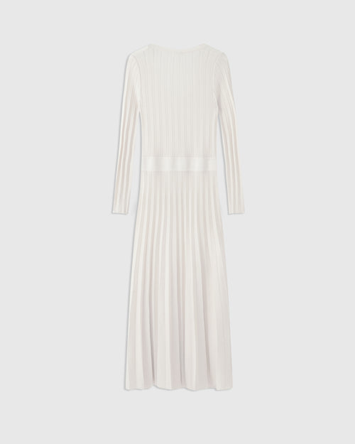 Mariacarla Pointelle Dress Ivory