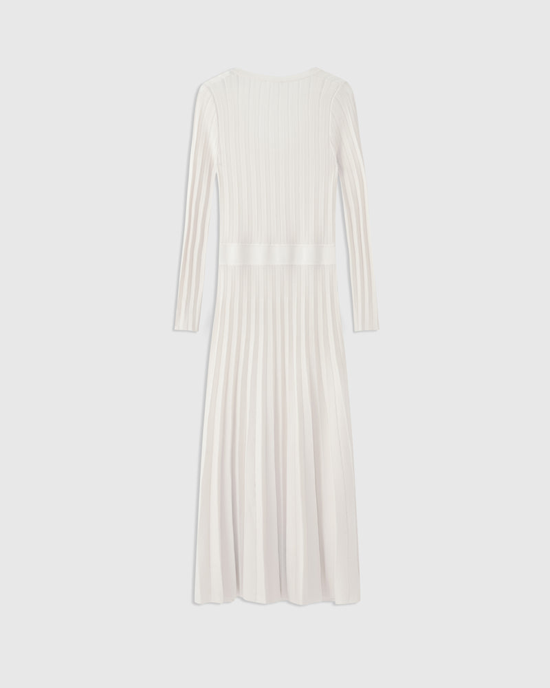Mariacarla Pointelle Dress Ivory