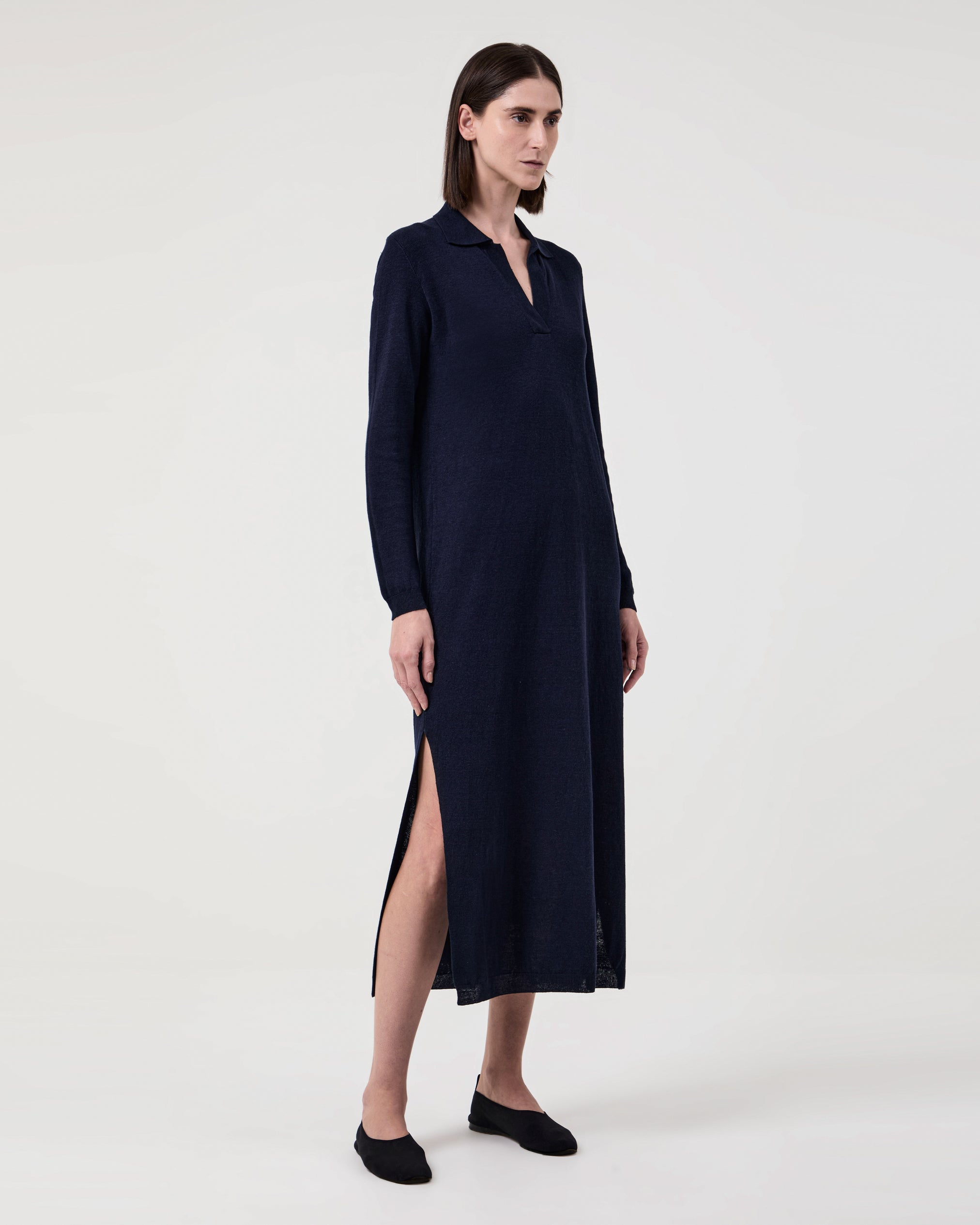 Daria Knit Dress Navy
