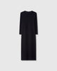 Casasola Elisabetta Silk Knit Midi-Dress in Black - Back View