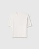 Casasola Eva Knitted Silk Top White - Front View