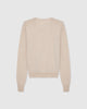 Casasola Giada wool V-Neck sweater in Sand - back view