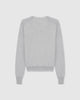 Casasola Giada Wool V-Neck sweater in Grey - back view