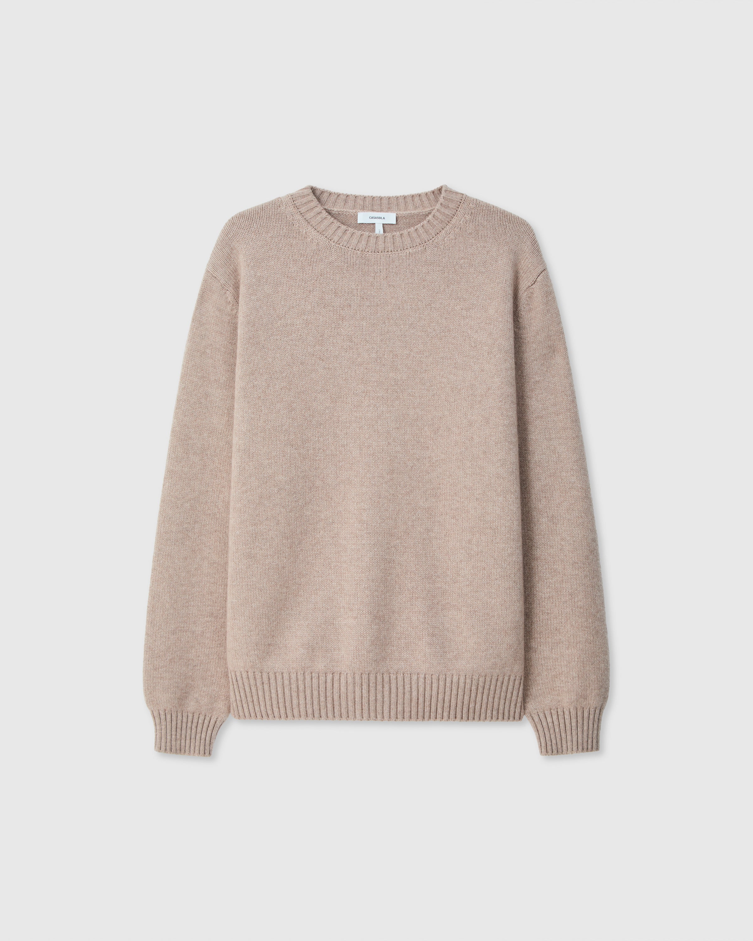 Pino Four-Ply Crew Stone