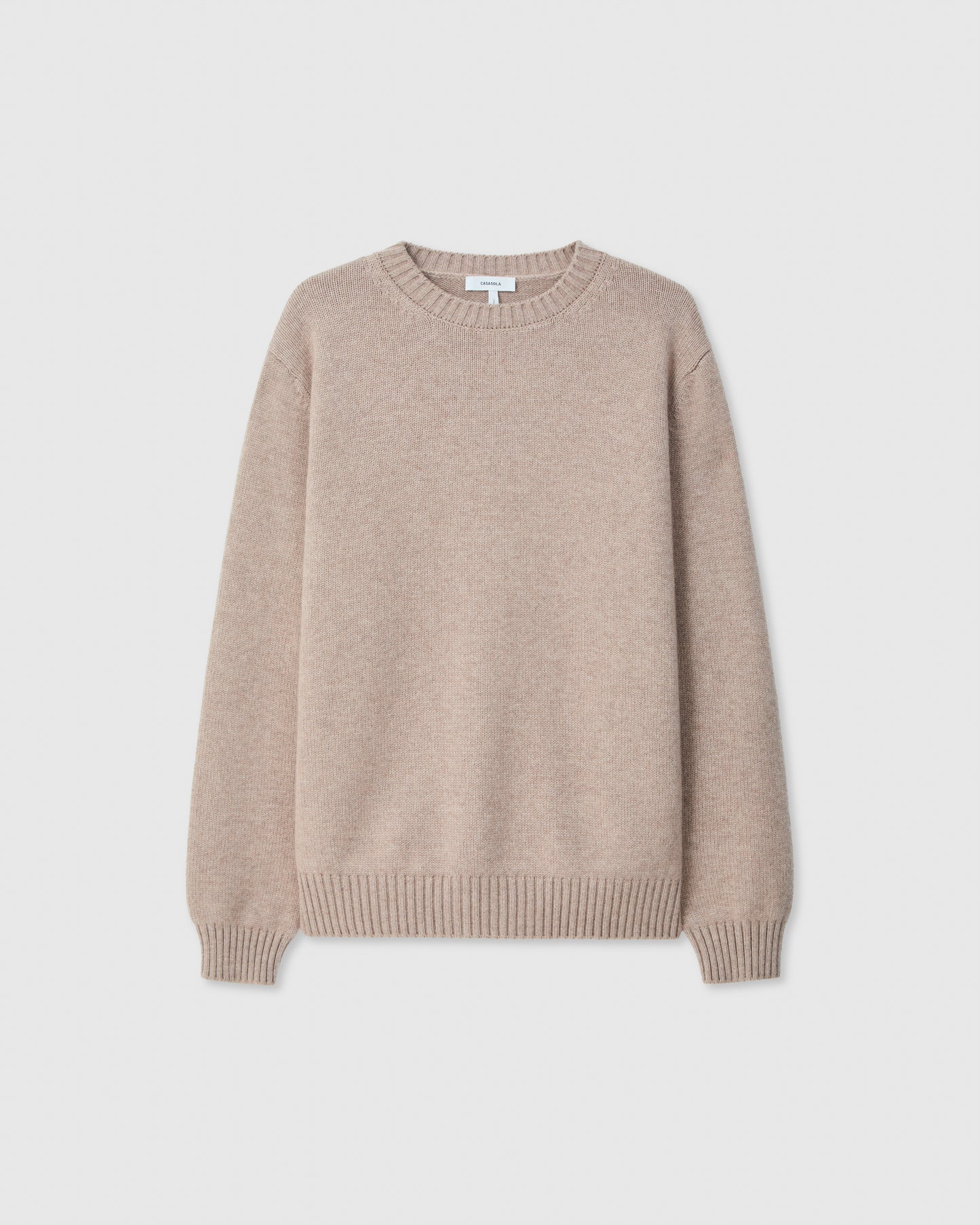 Pino Four-Ply Crew Stone