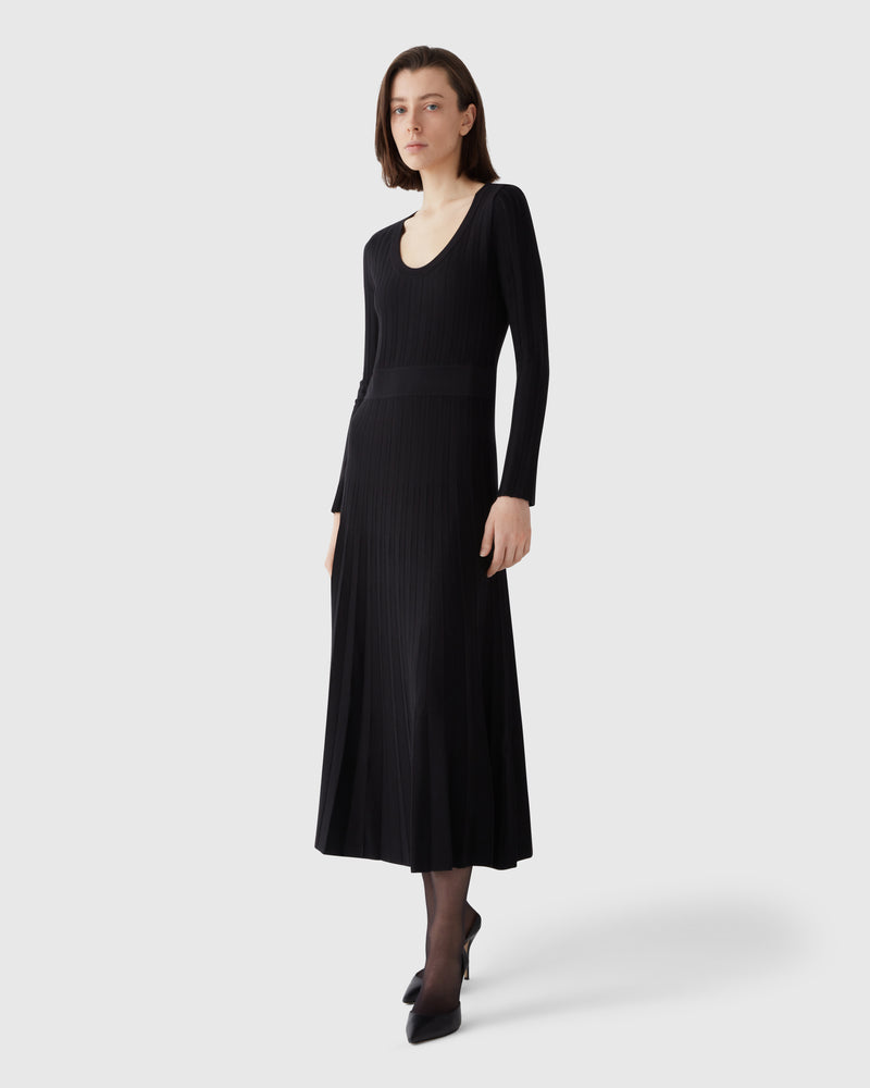 Mariacarla Knit Dress Black