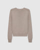 Mia Knitted Merino Wool Saddle Shoulder Crewneck - back view