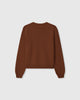 Casasola Nina knitted cotton crewneck Brown - back view