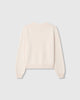 Casasola Nina knitted cotton crewneck white - back view