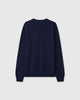 Casasola Nino Knitted Cotton Crewneck in Navy - Back View