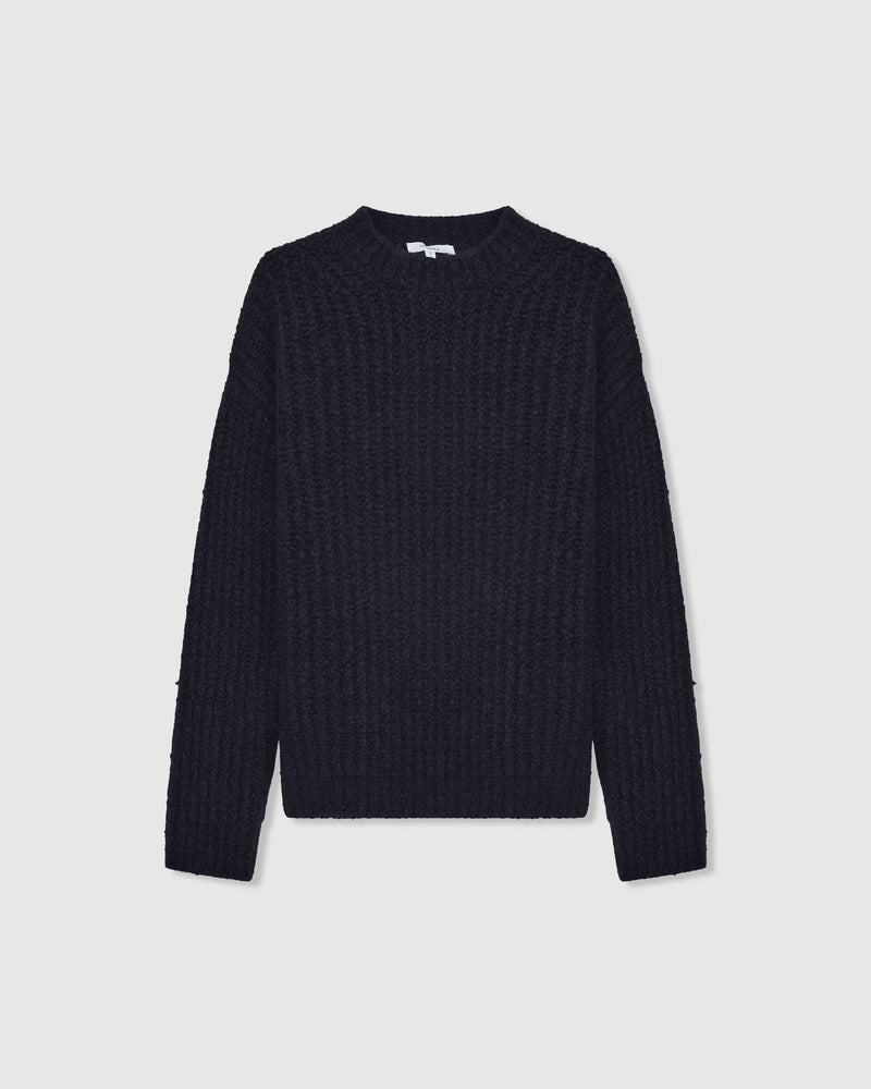 Orso W Bouclé Sweater Navy