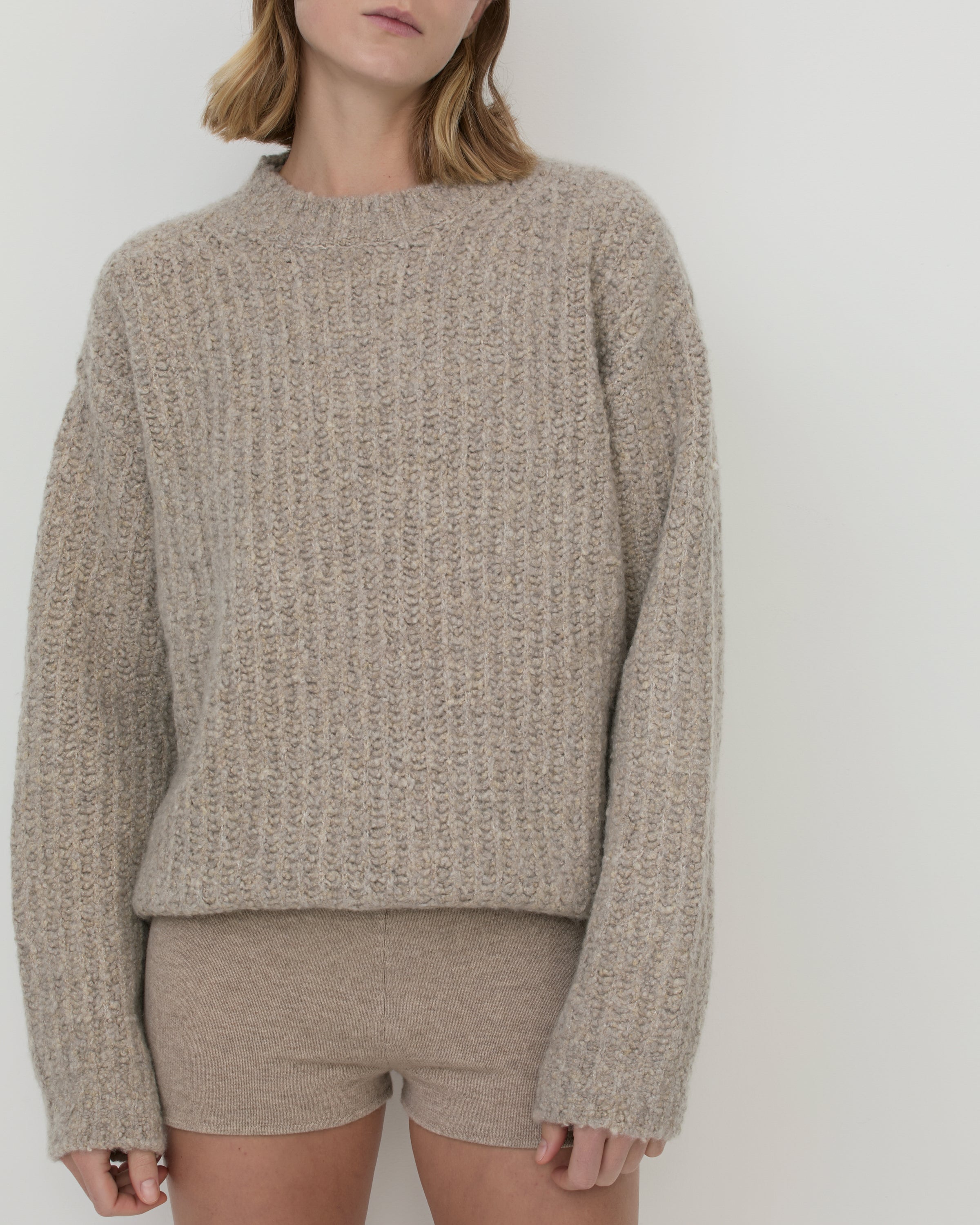 VONDEL【Cashmere Pullover Knit】 Mora Cashmere Side Button Sweater Olive Green | Zadig&Voltaire