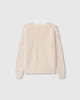 Casasola Ottavia knitted cotton white crewneck - back view
