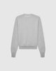 Casasola Pia knitted merino wool grey crewneck - back view
