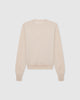 Casasola Pia knitted merino wool white crewneck - back view