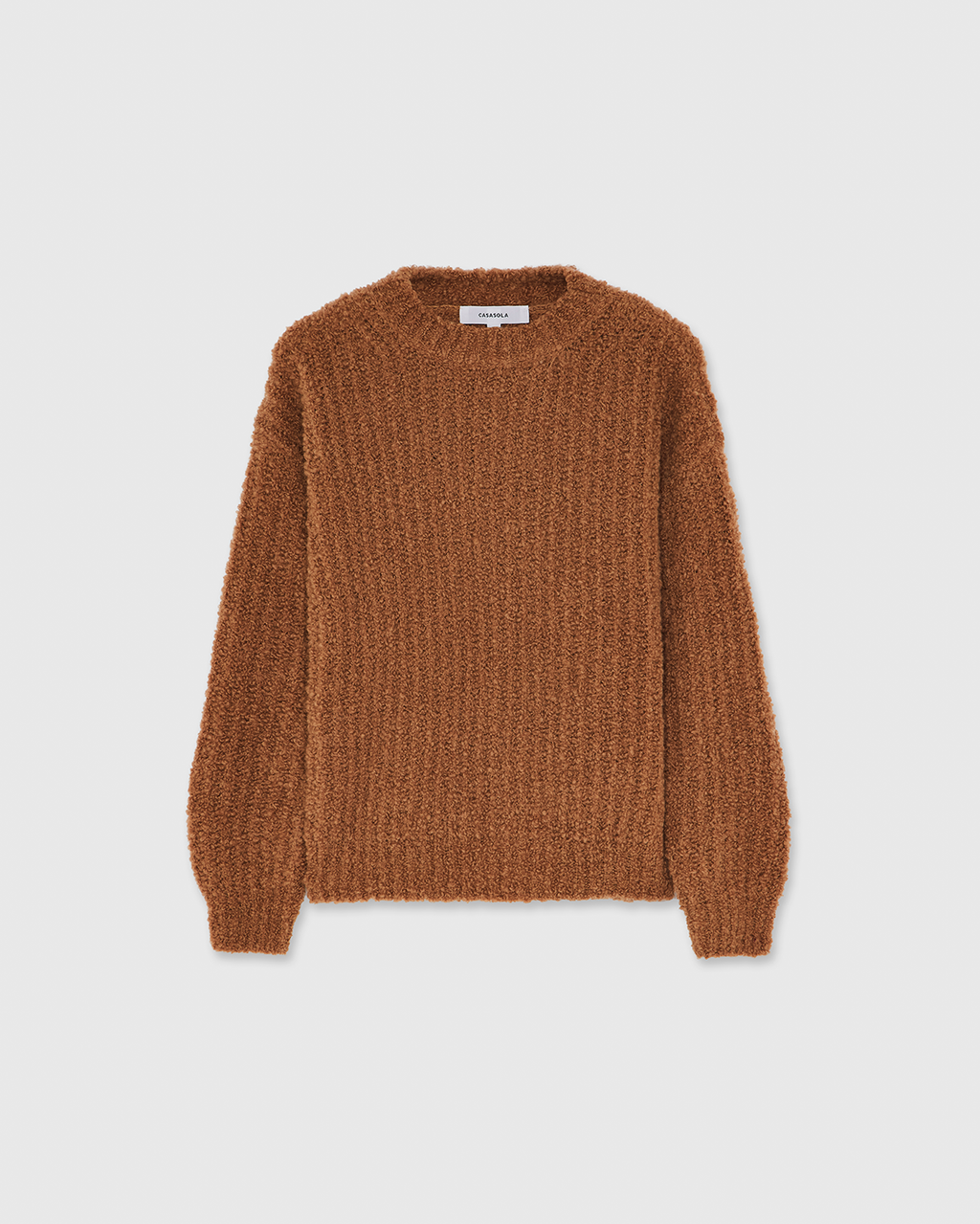 Orso W Bouclé Sweater Camel