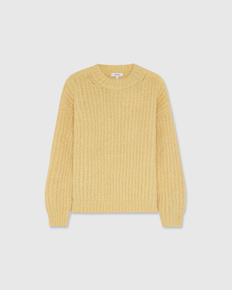 Orso W Bouclé Sweater Yellow