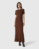 Georgia Compact Dress Brown