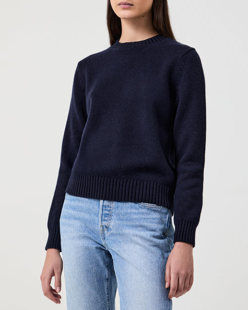 Pina Four-Ply Crew Navy